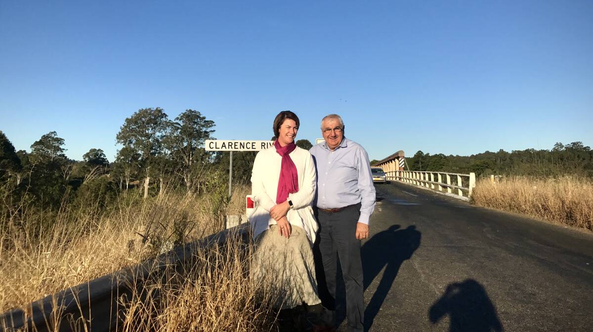 MP Thomas George with NSW Roads Minister Melinda Pavey during a recent visit to the district.