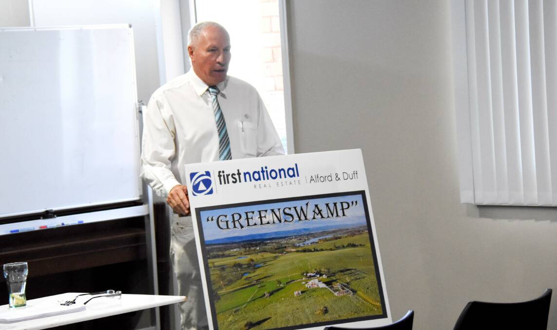 Auctioneer Steve Alford considered 'Greenswamp' a very significant property.