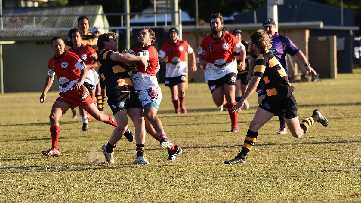 DOWNED: The Tenterfield Bumblebees were beaten by the Iluka Cossacks on Saturday. 