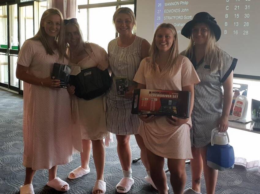 The best dressed team at the golf day. 