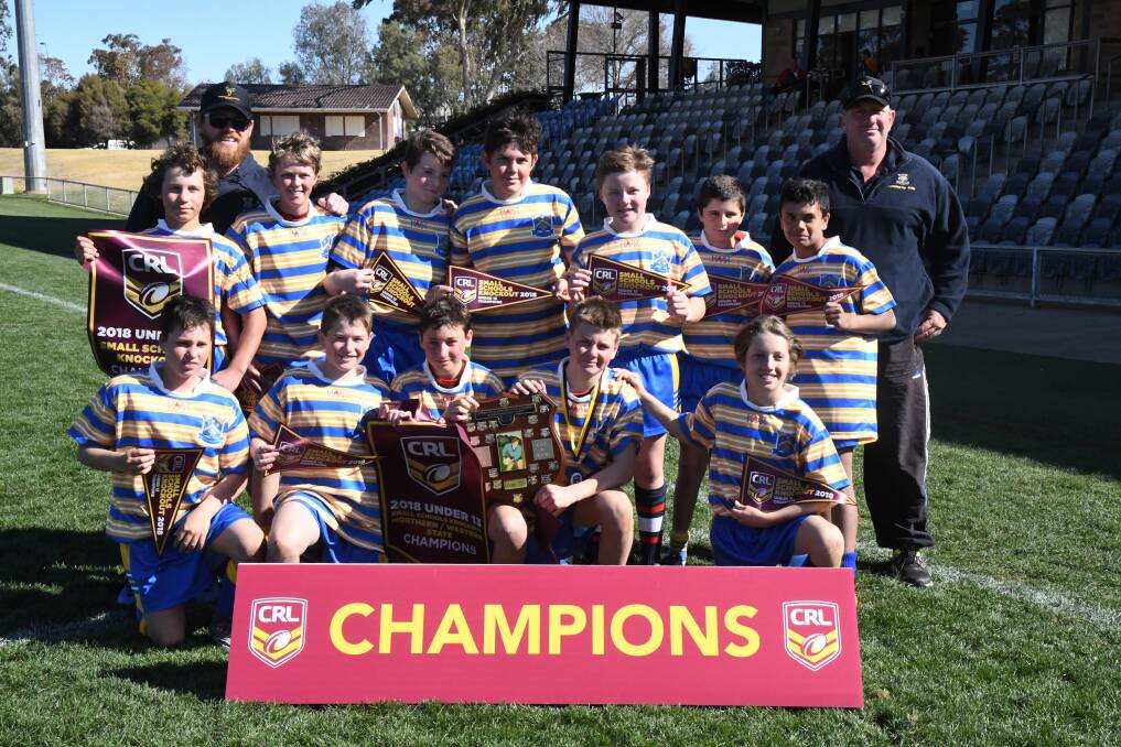 BIG FEAT: Tenterfield High School's under 13 rugby league team took out the Small Schools Country Cup in Dubbo last Wednesday. 