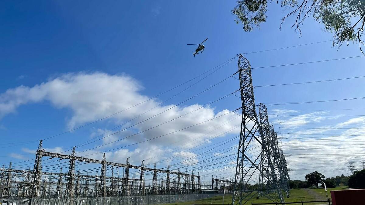 Specialist crews will fly low-altitude inspections of power lines in the New England region starting next week. Picture supplied. 
