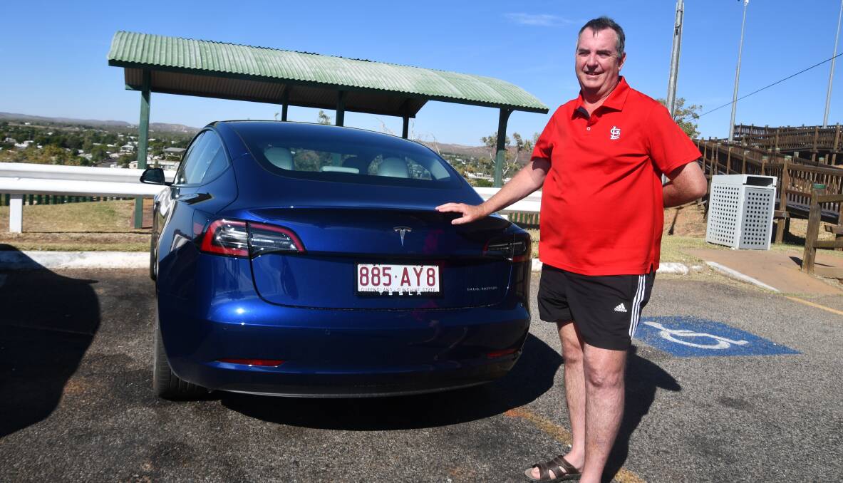 Phil Smith is taking his Tesla across Australia.