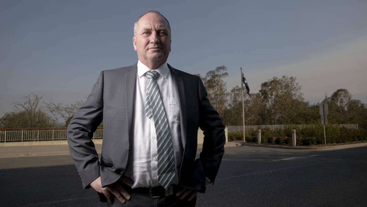 GOING AGAIN: Barnaby Joyce is set to retain the seat of New England. Photo: file