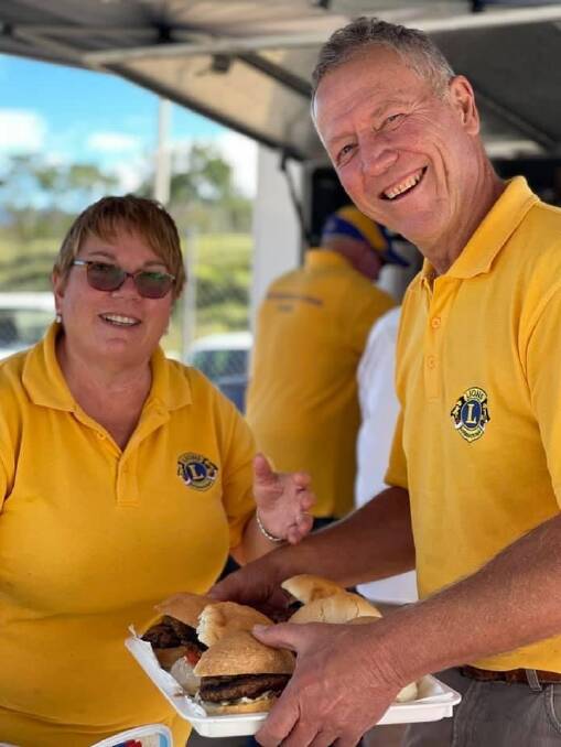 Lions Club members Kim Rhodes and Rod Stanford.