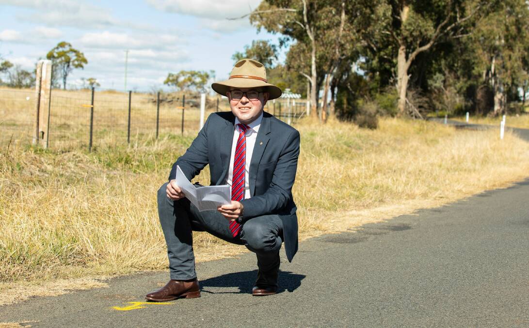 SAFER ROADS: Northern Tablelands MP Adam Marshall announced a $16,498,778 funding package for 19 projects to help improve local roads in New England. Photo: supplied.
