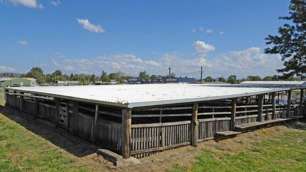 Council invested in a galvenised metal roof for the pig and calf saleyard in 2017. Picture: Queensland government. 