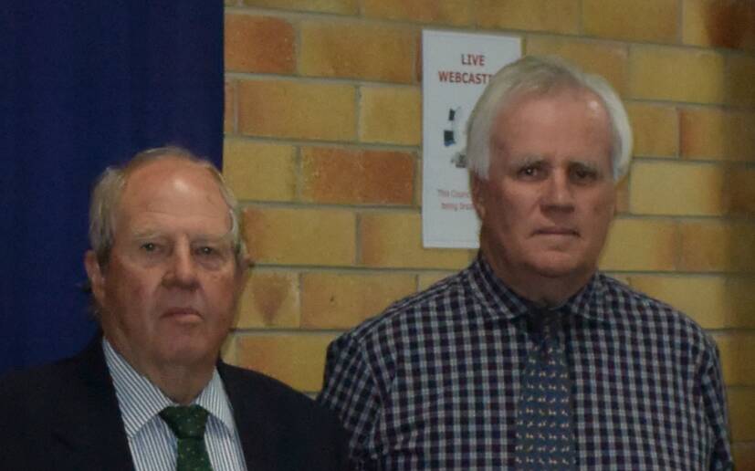 Tom Peters and John Macnish are Tenterfield's longest serving councillors.