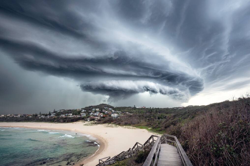 Fury: Thunderstorm over Port Macquarie by photographer Ivan Sajko, Ocean Drive Images. Captured over Lighthouse Beach 2 February 2020.