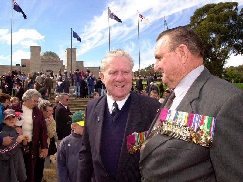 VC recipient Keith Payne (right) will join this year's commemorations in Adelaide.