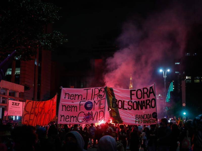 Protesters marched in Rio de Janeiro and Sao Paulo to oppose racism and police violence.