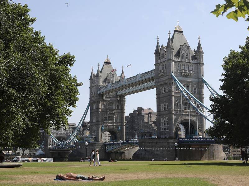 A UK record high temperature of 40C has been registered at London's Heathrow Airport.