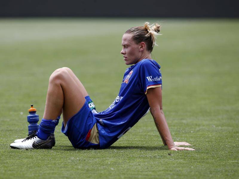 Key Matilda and Newcastle W-League captain Emily Van Egmond has been sidelined by an ankle injury.