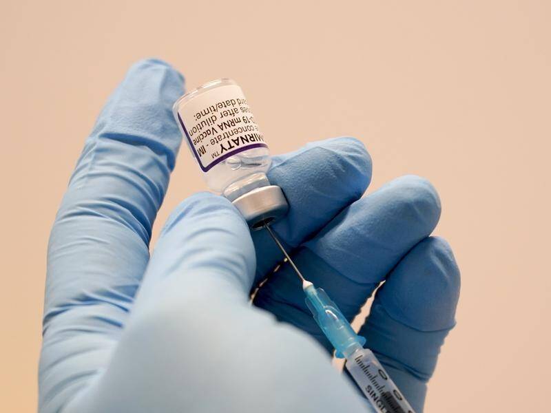 Pfizer's updated vaccine targets both the original strain of coronavirus and the Omicron variant. (AP PHOTO)