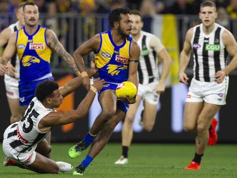 West Coast's Willie Rioli is looking forward to the Eagles visit to Alice Springs to play Melbourne.