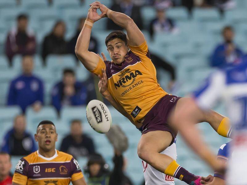 Young high flyer Kotoni Staggs has re-signed with Brisbane until the end of the 2021 NRL season.