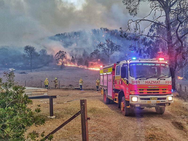 More than 53 bush and grass fires are burning up and down the NSW coast and inland to the west.
