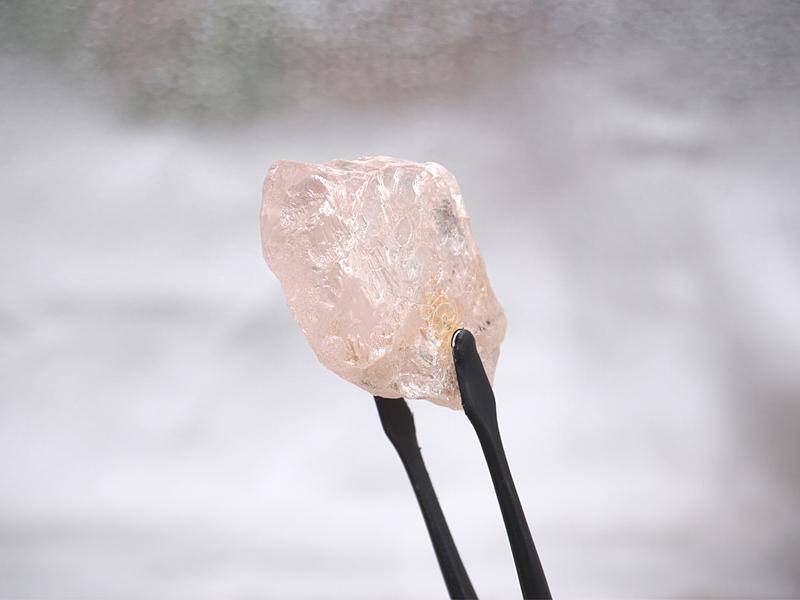 The Lulo Rose pink diamond is poised for a spectacular - and expensive - future. (EPA PHOTO)