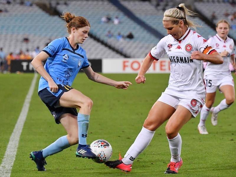 Cortnee Vine (l) says Sydney FC's W-League ladder-leaders are "getting better each game".
