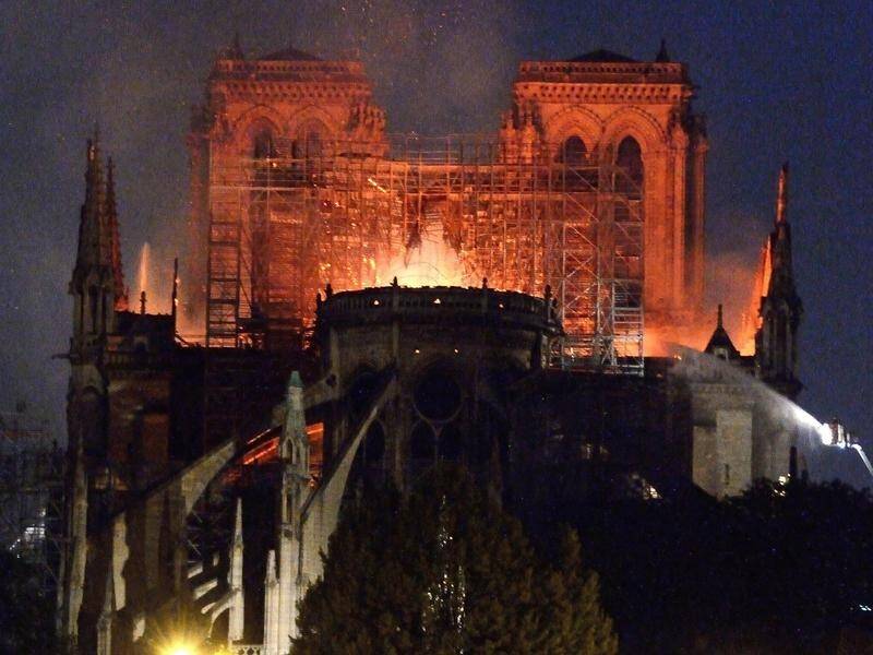 Fundraising efforts have immediately begun towards rebuilding the fire-ravaged Notre-Dame Cathedral.
