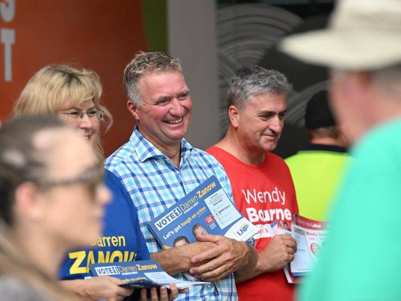 The Liberal National Party's candidate Darren Zanow is projected to have won in Ipswich West. (Darren England/AAP PHOTOS)