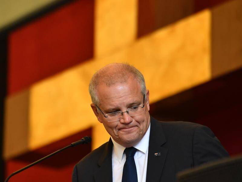 Prime Minister Scott Morrison visited a church service in Sydney, while not campaigning.