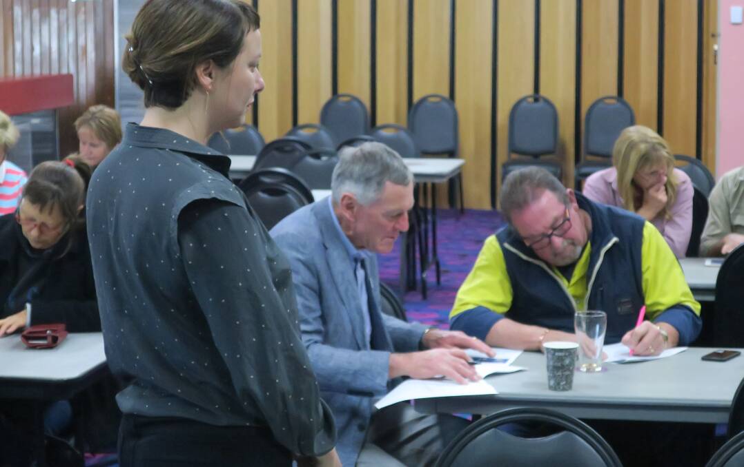 Local people went to meetings held by CWP to explain how investment in the Sapphire Wind Farm will work. Pictures: CWP.