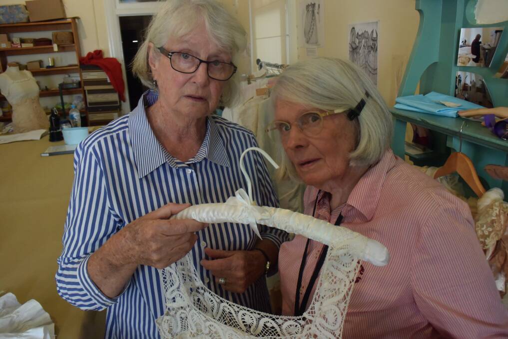 Jenny Sloman and Jenny Anderson of the History House who have created a fabulous show about the history of our underwear.