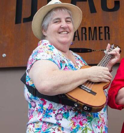 Cathy Welsford - expert on the ukelele; soon to teach singing.