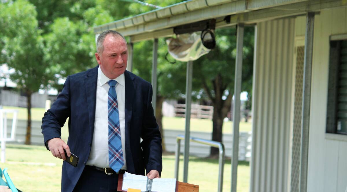 A NERVOUS WAIT: Barnaby Joyce was sent from the room as the meeting decided if they would endorse him as their candidate. Despite being the only nomination, it seemed to be a nervous time for Mr Joyce.