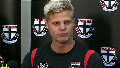 Nick Riewoldt at today's press conference.