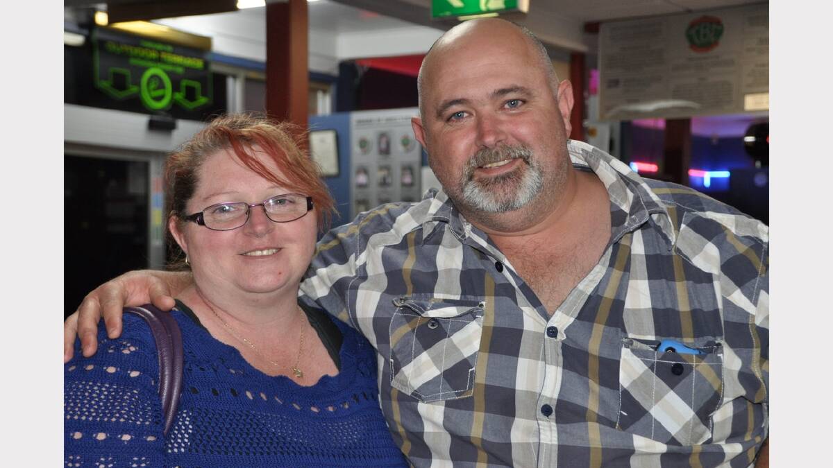 Leigh-Anne and David Reynolds at Tenterfield Bowling Club.