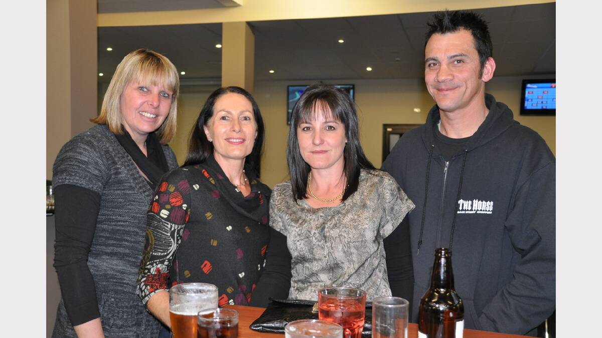 Julie Hickey, Sonia Drew, Jo Crotty and Joe Brown at the Tenterfield Tavern.