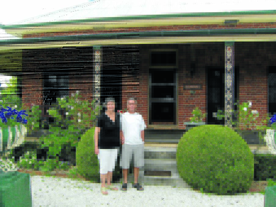 Warwick and Jan Frith at the historic home they fell in love with, Claremont.